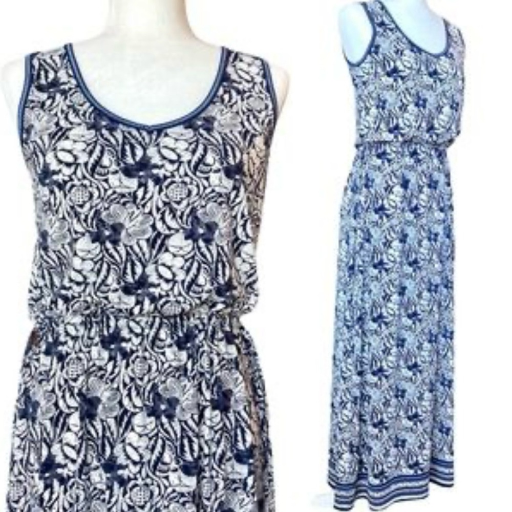 MAX STUDIO WOMEN’S FLORAL PRINTED JUMPSUIT. SIZE LARGE